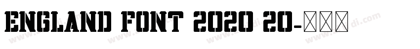 England font 2020 20字体转换